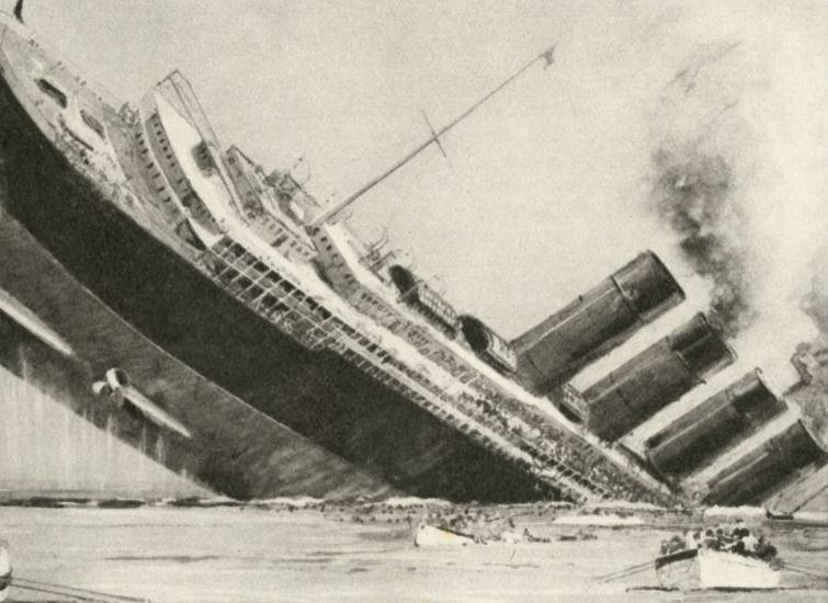 where did titanic sink?